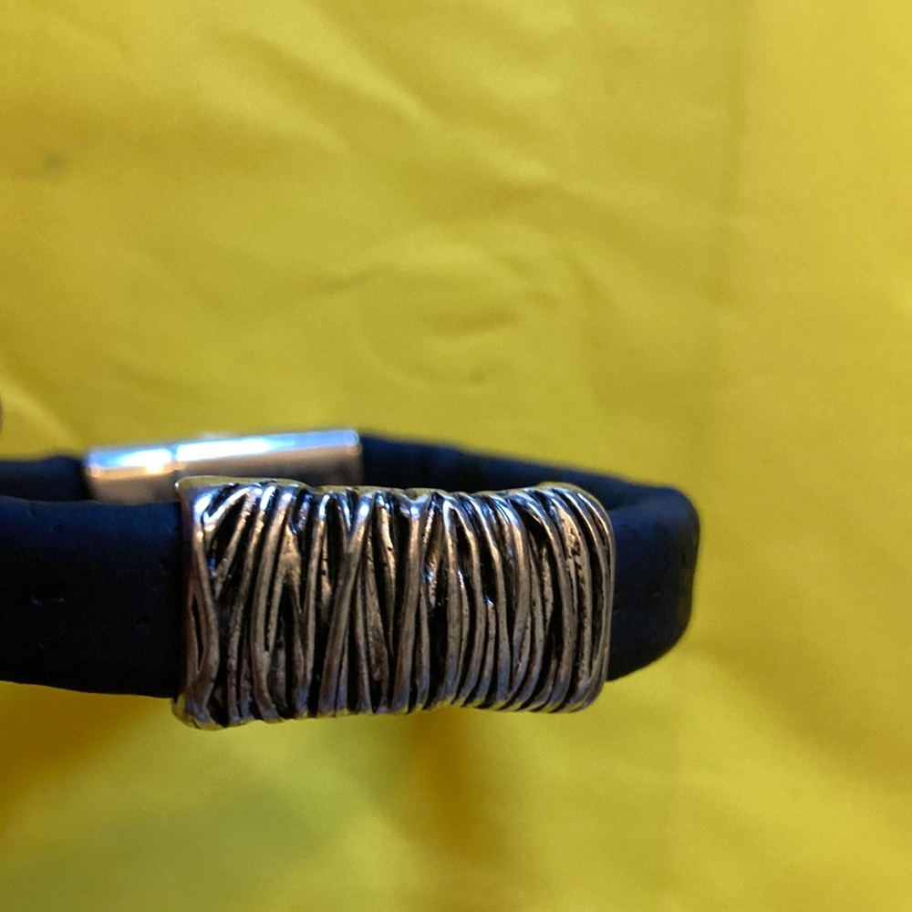 Handmade Cork Bracelet with Magnetic Snap